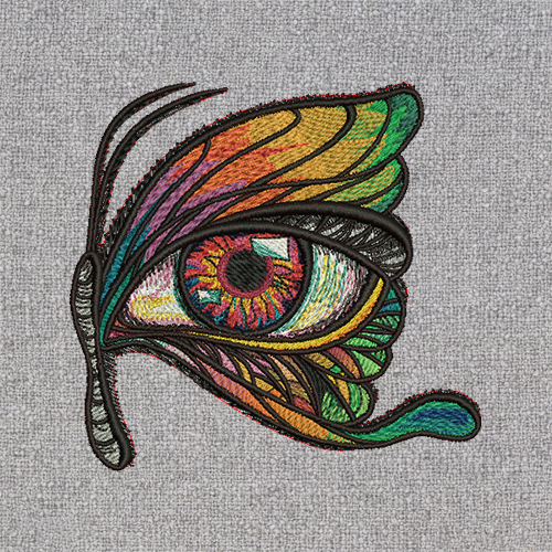 BUTTERFLY EYE EMBROIDERY DESIGN - The A-Z Of Embroidery Digitzing Services